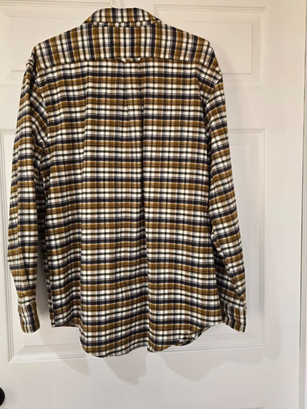 Drake Men's Autumn Brushed Twill Plaid Long Sleeve Flannel Button Shirt Sz Large - Picture 8 of 10